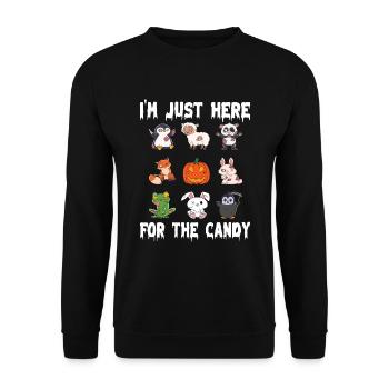 Halloween Zombie Tiere Halloween Tiere - Unisex Pullover - Schwarz - Vorne - Alina (178cm) & Michal (187cm)