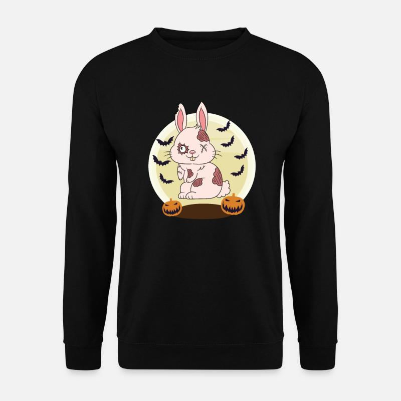 Halloween Zombie Animals Halloween Rabbit - Unisex Sweatshirt - black