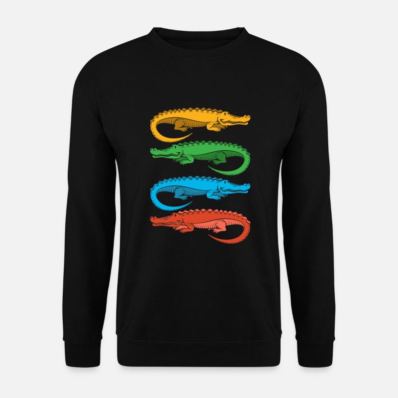 Alligator Alligatoren Krokodil Krokodile - Unisex Pullover - Schwarz