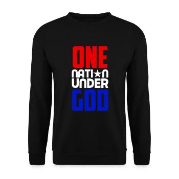 Amérique États-Unis Américain Américain - Sweat-shirt Unisexe - noir - Devant - Alina (178cm) & Michal (187cm)