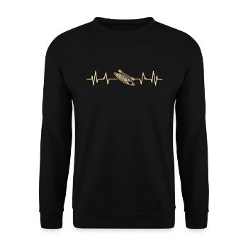 Kajak Kanu - Unisex Pullover - Schwarz - Vorne - Alina (178cm) & Michal (187cm)