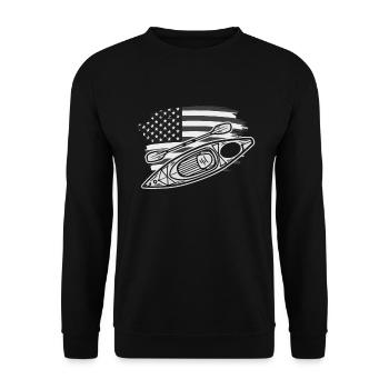 Kayak Canoë - Sweat-shirt Unisexe - noir - Devant - Alina (178cm) & Michal (187cm)