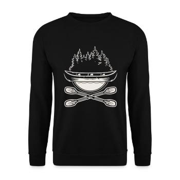 Kayak Canoë - Sweat-shirt Unisexe - noir - Devant - Alina (178cm) & Michal (187cm)