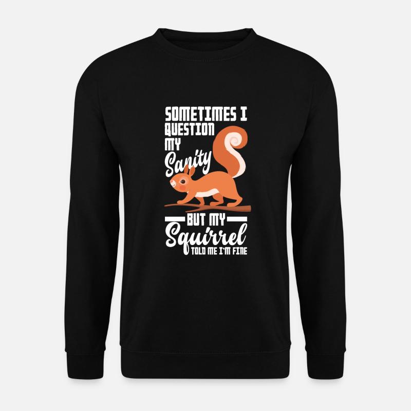 Squirrel - Unisex Sweatshirt - black