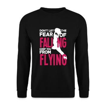 Drôle de pom-pom girl Cheerleading Cadeau - Sweat-shirt Unisexe - noir - Devant - Alina (178cm) & Michal (187cm)