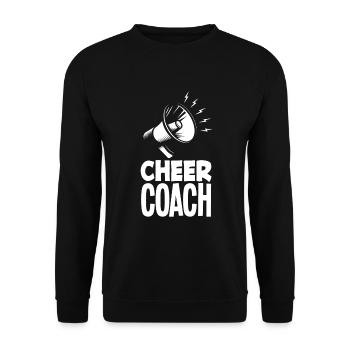 Drôle de pom-pom girl Cheerleading Cadeau - Sweat-shirt Unisexe - noir - Devant - Alina (178cm) & Michal (187cm)