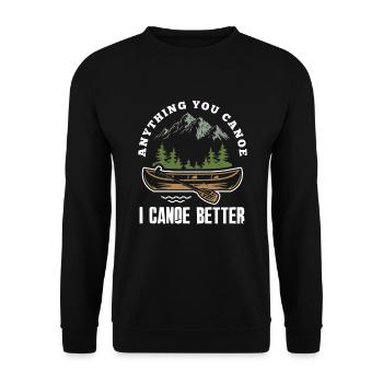 Kayak Canoë - Sweat-shirt Unisexe - noir - Devant - Alina (178cm) & Michal (187cm)