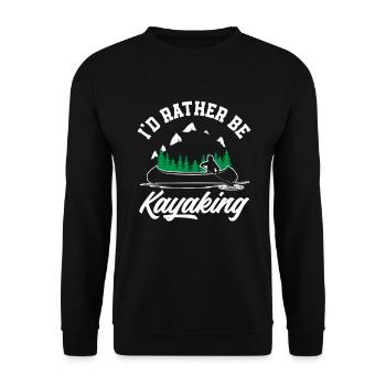 Kayak Canoë - Sweat-shirt Unisexe - noir - Devant - Alina (178cm) & Michal (187cm)