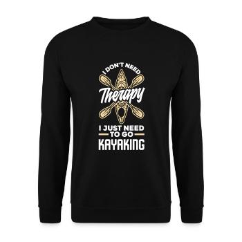 Kayak Canoë - Sweat-shirt Unisexe - noir - Devant - Alina (178cm) & Michal (187cm)