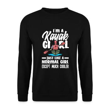 Kayak Canoë - Sweat-shirt Unisexe - noir - Devant - Alina (178cm) & Michal (187cm)