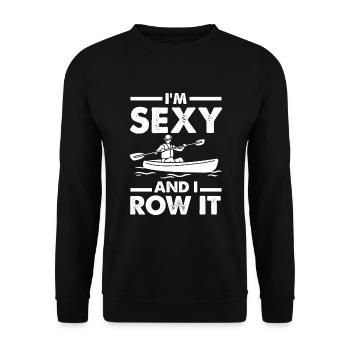 Kayak Canoë - Sweat-shirt Unisexe - noir - Devant - Alina (178cm) & Michal (187cm)