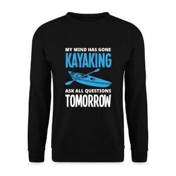 Kayak Canoë - Sweat-shirt Unisexe - noir - Devant - Alina (178cm) & Michal (187cm)
