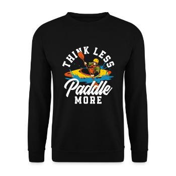 Kajak Kanu - Unisex Pullover - Schwarz - Vorne - Alina (178cm) & Michal (187cm)