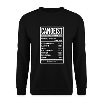 Kajak Kanu - Unisex Pullover - Schwarz - Vorne - Alina (178cm) & Michal (187cm)