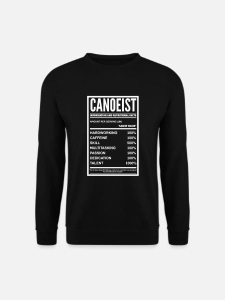 Kajak Kanu - Unisex Pullover - Schwarz