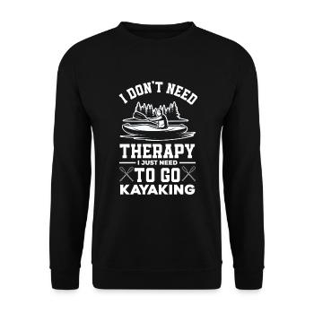Kajak Kanu - Unisex Pullover - Schwarz - Vorne - Alina (178cm) & Michal (187cm)