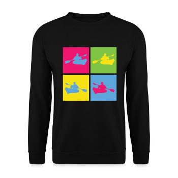 Kayak Canoë - Sweat-shirt Unisexe - noir - Devant - Alina (178cm) & Michal (187cm)