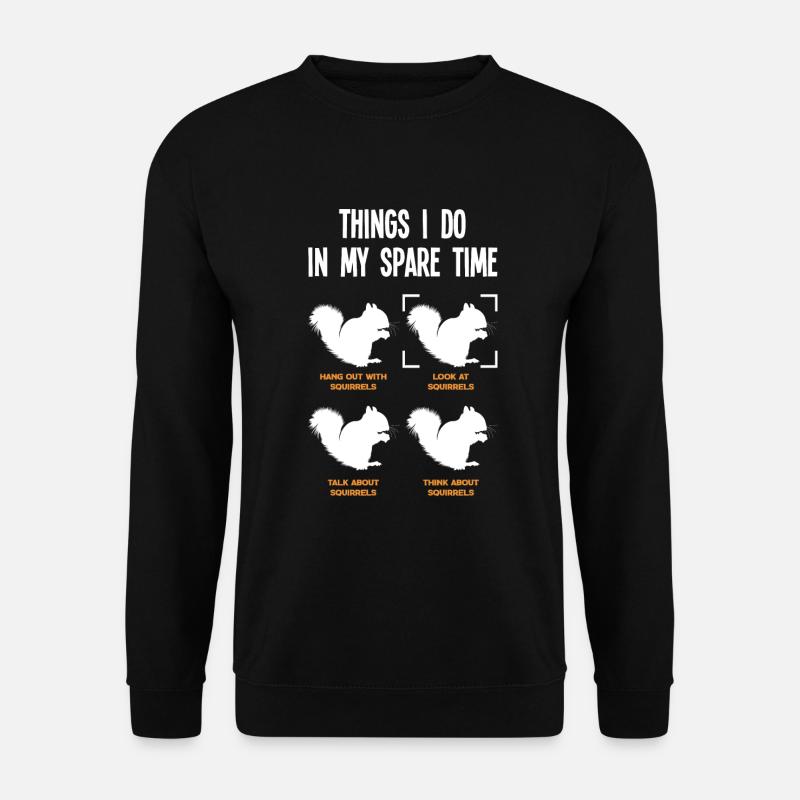 Squirrel - Unisex Sweatshirt - black