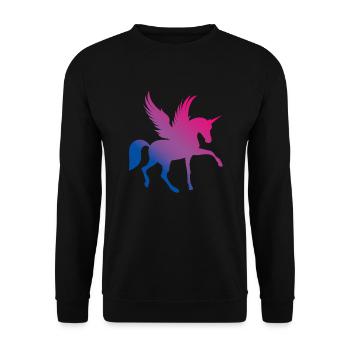 Bisexuel LGBTQ+ Bi LGBTQ - Sweat-shirt Unisexe - noir - Devant - Alina (178cm) & Michal (187cm)