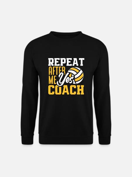 Lustiges Volleyball Trainer Geschenk - Unisex Pullover - Schwarz