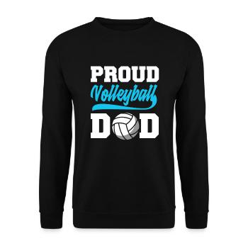 Drôle de volleyball Papa Cadeau - Sweat-shirt Unisexe - noir - Devant - Alina (178cm) & Michal (187cm)