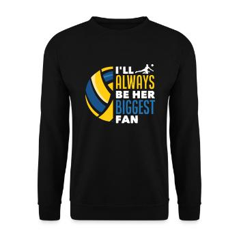 Fun Volleyball Mama Volleyball Papa Cadeau - Sweat-shirt Unisexe - noir - Devant - Alina (178cm) & Michal (187cm)