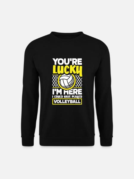 Lustiges Volleyball Geschenk - Unisex Pullover - Schwarz