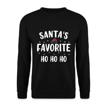 Santa's favorite ho - Sweat-shirt Unisexe - noir - Devant - Alina (178cm) & Michal (187cm)