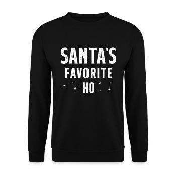 Santa's favorite ho - Sweat-shirt Unisexe - noir - Devant - Alina (178cm) & Michal (187cm)