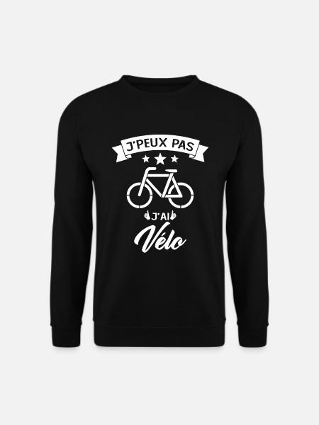 Je Peux Pas J Ai Vélo - Sweat-shirt Unisexe - noir