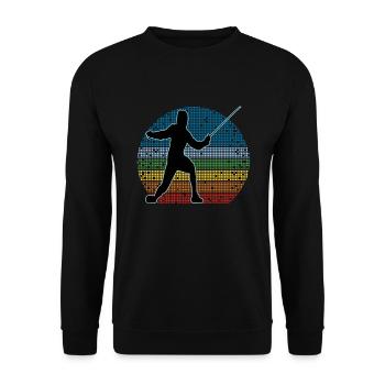 Fencing Fencing Sport Fencing - Unisex Sweatshirt - black - Front - Alina (178cm) & Michal (187cm)