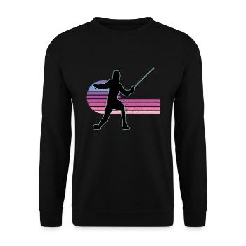 Fencing Fencing Sport Fencing - Unisex Sweatshirt - black - Front - Alina (178cm) & Michal (187cm)