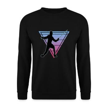 Fencing Fencing Sport Fencing - Unisex Sweatshirt - black - Front - Alina (178cm) & Michal (187cm)