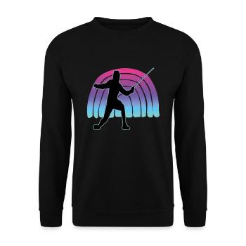 Fencing Fencing Sport Fencing - Unisex Sweatshirt - black - Front - Alina (178cm) & Michal (187cm)