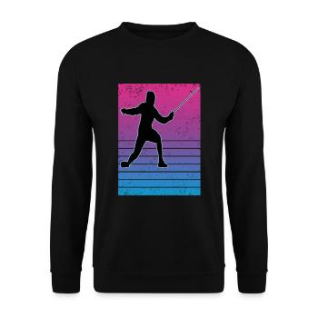 Fencing Fencing Sport Fencing - Unisex Sweatshirt - black - Front - Alina (178cm) & Michal (187cm)