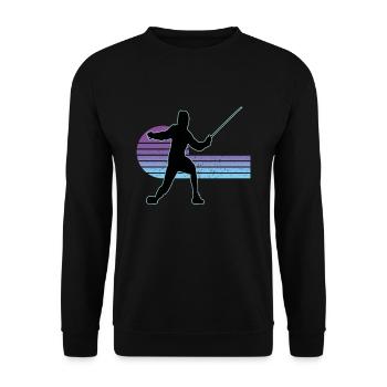 Fencing Fencing Sport Fencing - Unisex Sweatshirt - black - Front - Alina (178cm) & Michal (187cm)