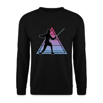 Fencing Fencing Sport Fencing - Unisex Sweatshirt - black - Front - Alina (178cm) & Michal (187cm)