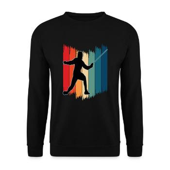 Fencing Fencing Sport Fencing - Unisex Sweatshirt - black - Front - Alina (178cm) & Michal (187cm)
