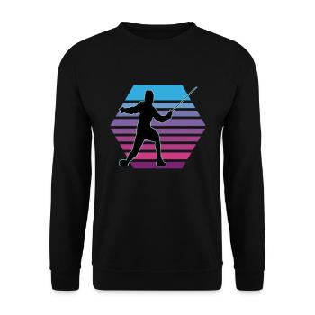 Fencing Fencing Sport Fencing - Unisex Sweatshirt - black - Front - Alina (178cm) & Michal (187cm)