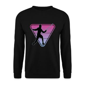 Fencing Fencing Sport Fencing - Unisex Sweatshirt - black - Front - Alina (178cm) & Michal (187cm)
