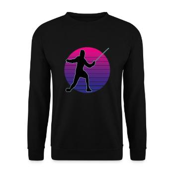 Fencing Fencing Sport Fencing - Unisex Sweatshirt - black - Front - Alina (178cm) & Michal (187cm)