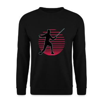 Fencing Fencing Sport Fencing - Unisex Sweatshirt - black - Front - Alina (178cm) & Michal (187cm)