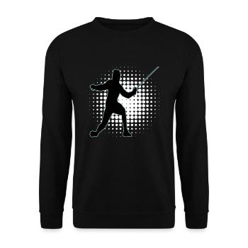 Fencing Fencing Sport Fencing - Unisex Sweatshirt - black - Front - Alina (178cm) & Michal (187cm)