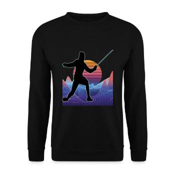 Fencing Fencing Sport Fencing - Unisex Sweatshirt - black - Front - Alina (178cm) & Michal (187cm)