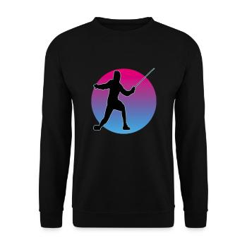 Fencing Fencing Sport Fencing - Unisex Sweatshirt - black - Front - Alina (178cm) & Michal (187cm)