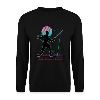Fencing Fencing Sport Fencing - Unisex Sweatshirt - black - Front - Alina (178cm) & Michal (187cm)