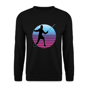 Fencing Fencing Sport Fencing - Unisex Sweatshirt - black - Front - Alina (178cm) & Michal (187cm)