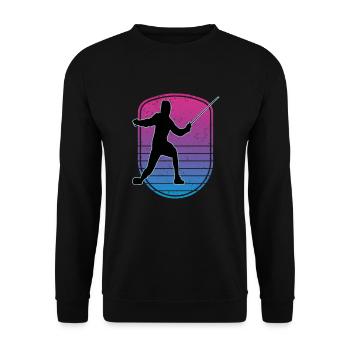Fencing Fencing Sport Fencing - Unisex Sweatshirt - black - Front - Alina (178cm) & Michal (187cm)