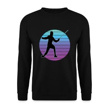 Fencing Fencing Sport Fencing - Unisex Sweatshirt - black - Front - Alina (178cm) & Michal (187cm)