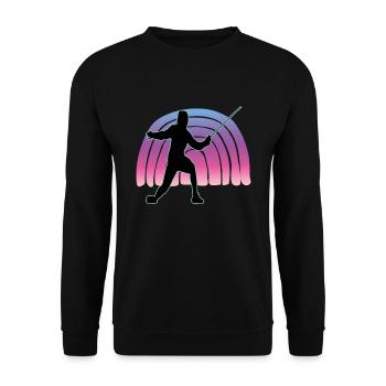 Fencing Fencing Sport Fencing - Unisex Sweatshirt - black - Front - Alina (178cm) & Michal (187cm)